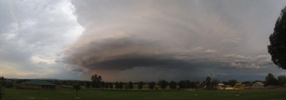 Supercell at Canowindra via Sherrie Whitty