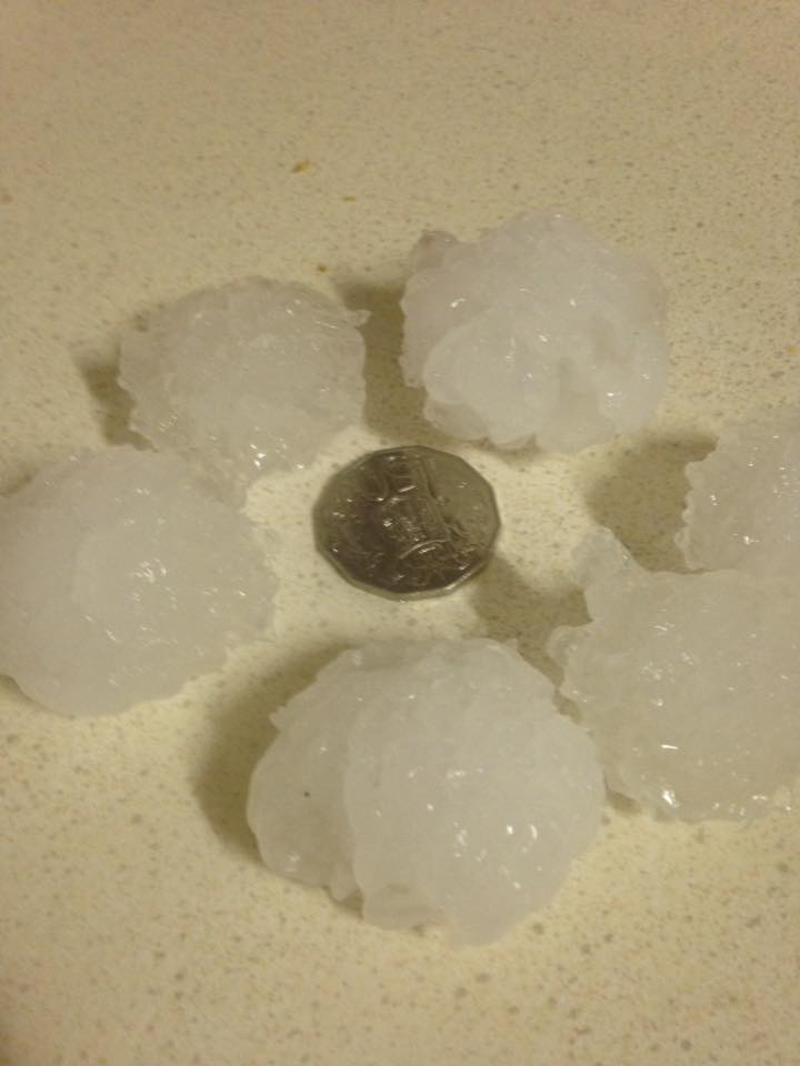 Large Hail from Young via Gin Monckton