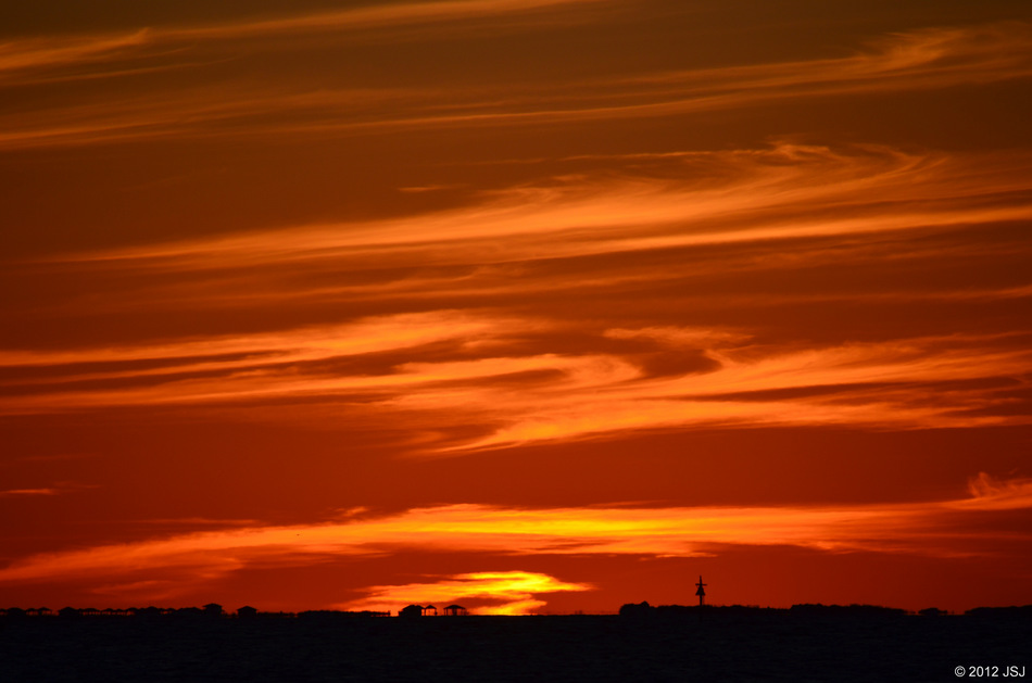 Cirrus Clouds on Sunset in Florida via JSJ Photography