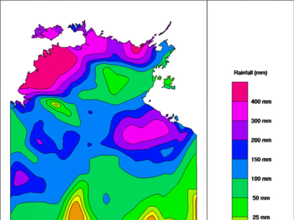 Weekly NT Rainfall via BOM