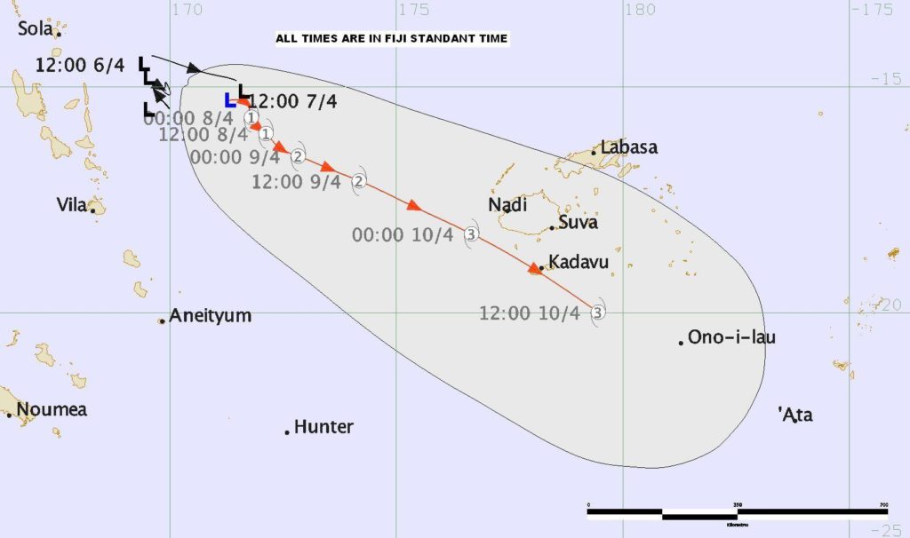 Higgins Storm Chasing Severe Tropical Cyclone to impact Fiji