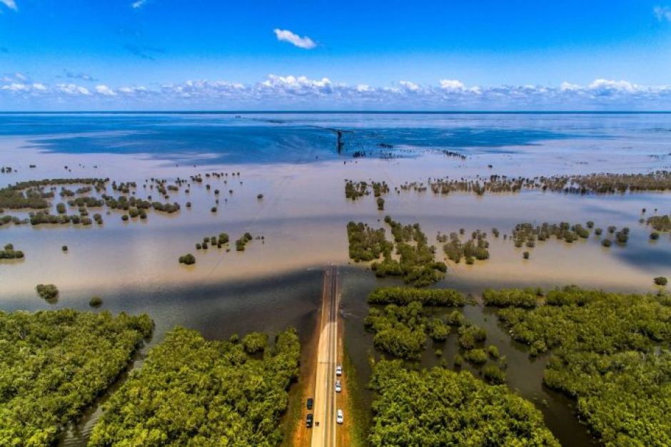Severe flooding across Roebuck Plains, WA captured by Luke Glassington after more than 600mm in 4 days fell over the region